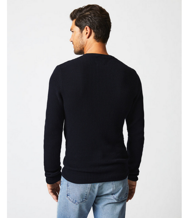 Billy Reid Billy Reid Mini Waffle Crew Sweater
