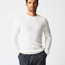 Billy Reid Billy Reid Mini Waffle Crew Sweater