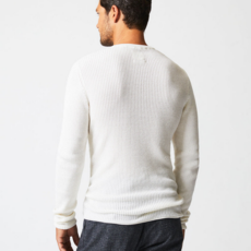 Billy Reid Billy Reid Mini Waffle Crew Sweater