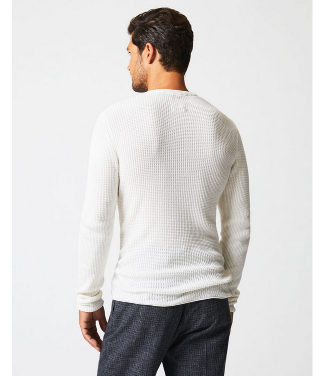 Billy Reid Billy Reid Mini Waffle Crew Sweater