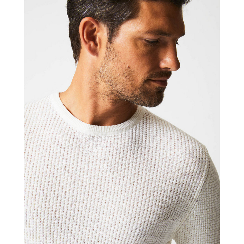 Billy Reid Billy Reid Mini Waffle Crew Sweater
