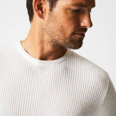 Billy Reid Billy Reid Mini Waffle Crew Sweater