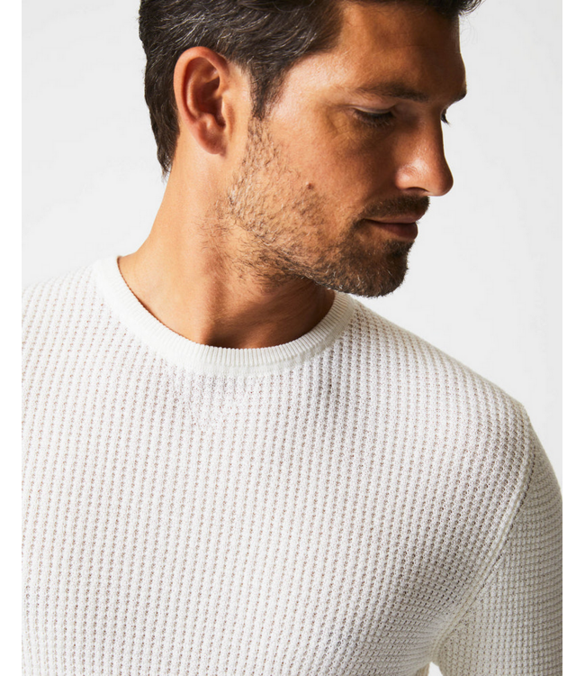 Billy Reid Billy Reid Mini Waffle Crew Sweater