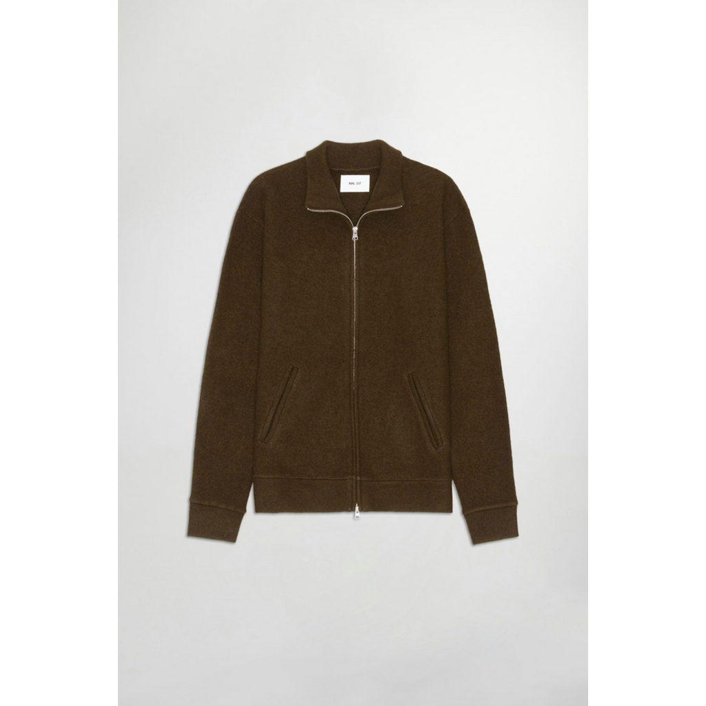 No Nationality NNO7 Boiled Zip Cardigan