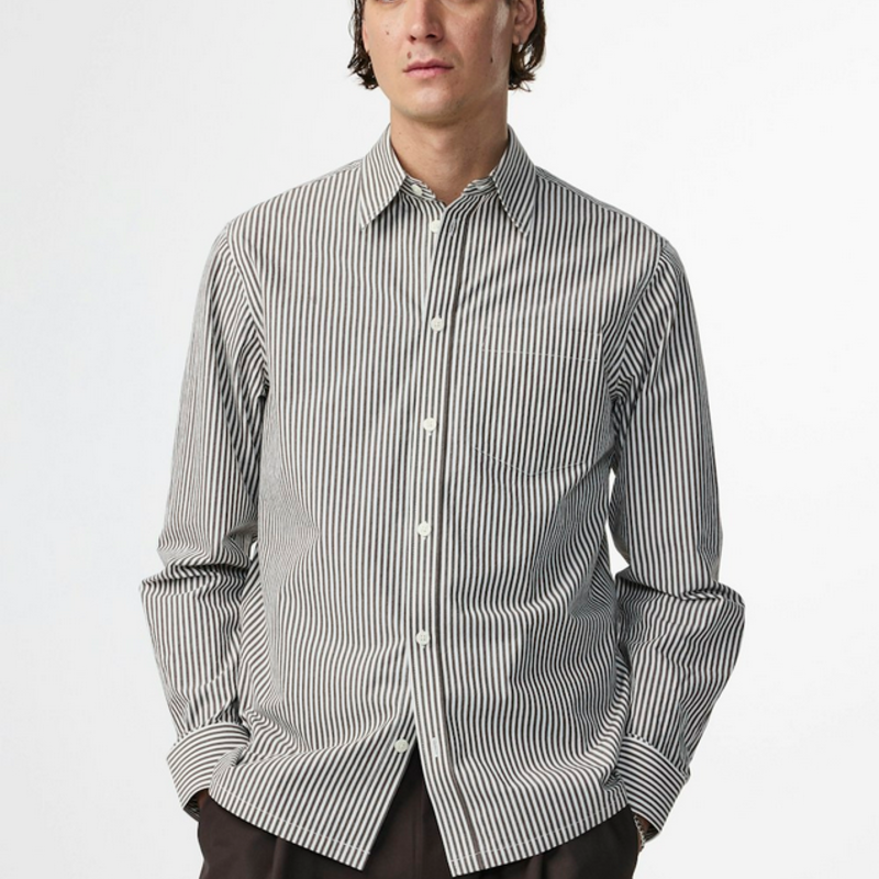 No Nationality NNO7 Colby Stripe LS Shirt