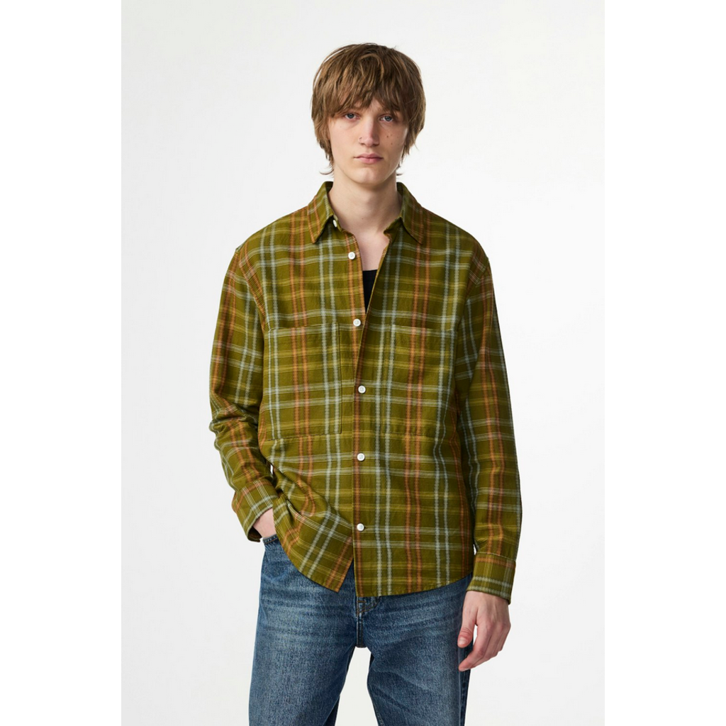 No Nationality NNO7 Bedford Cord LS BU Shirt