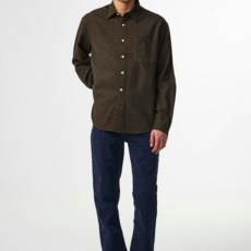 No Nationality NNO7 Deon Solid Flannel Shirt