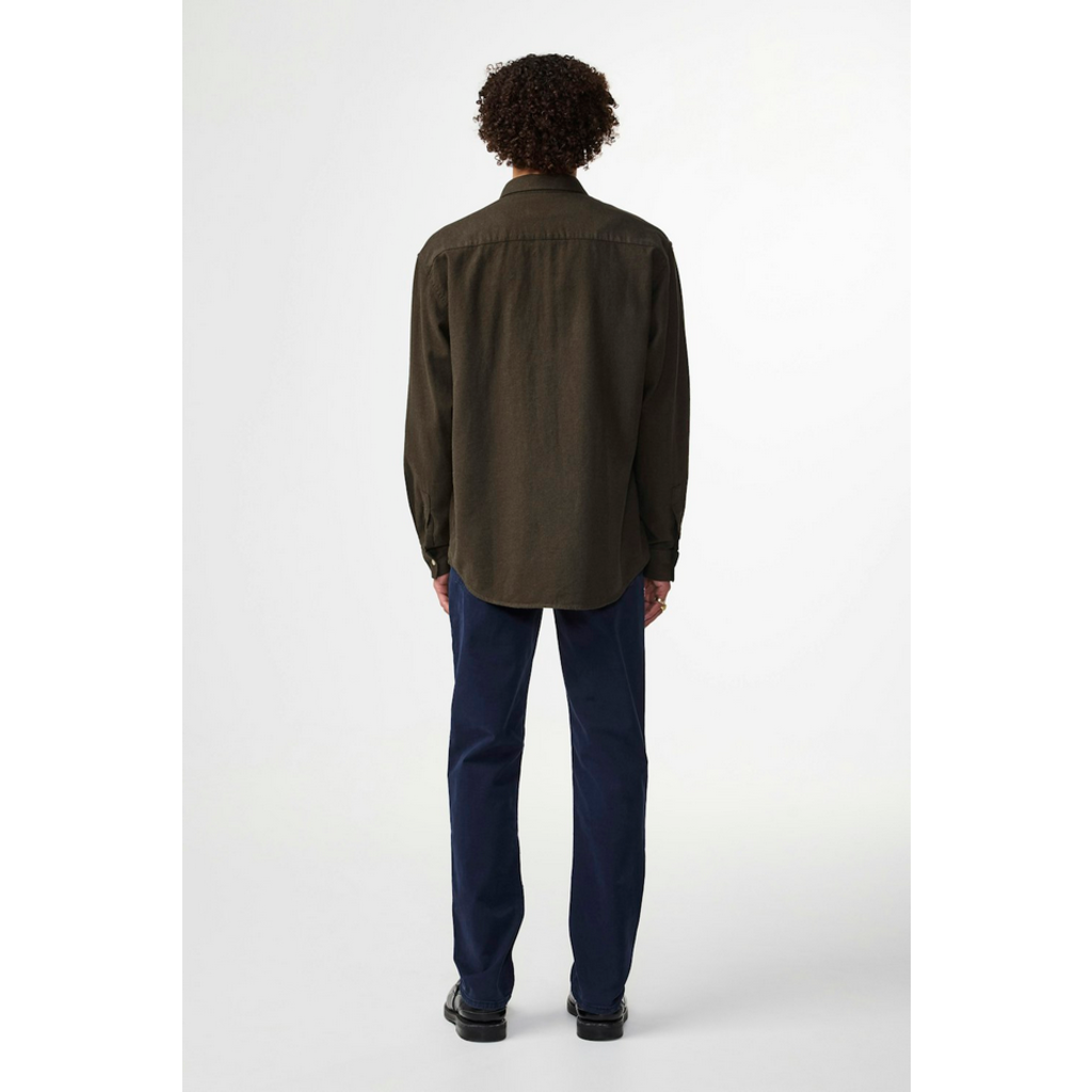 No Nationality NNO7 Deon Solid Flannel Shirt