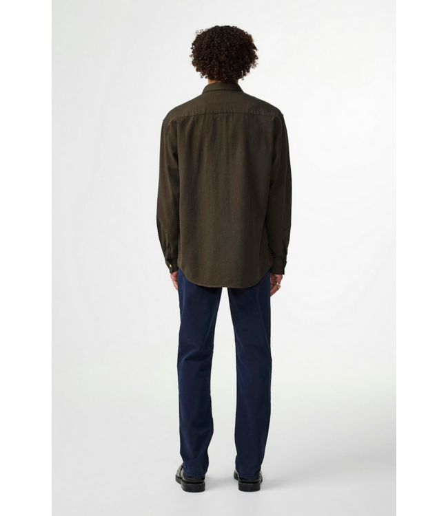 No Nationality NNO7 Deon Solid Flannel Shirt