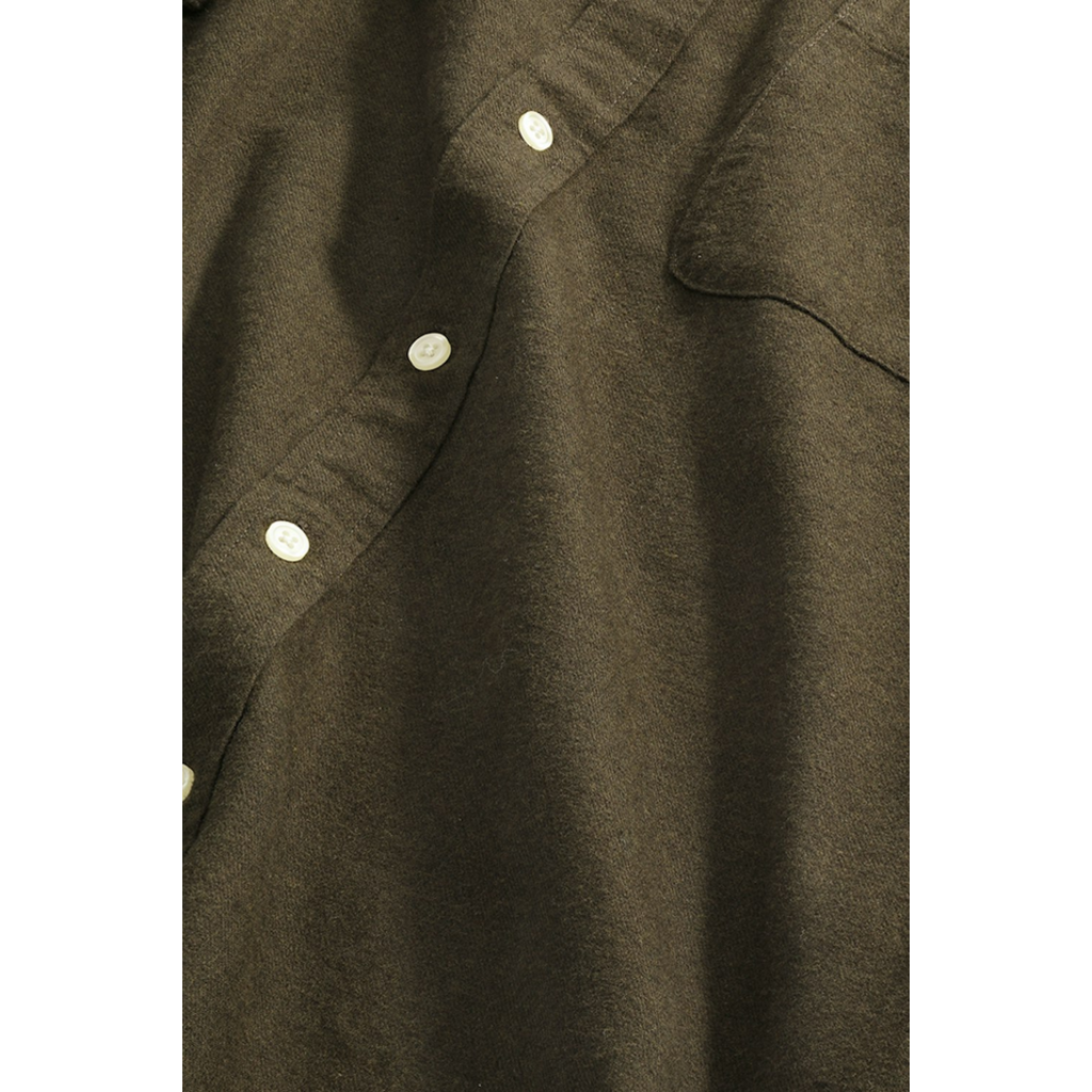 No Nationality NNO7 Deon Solid Flannel Shirt
