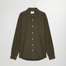 No Nationality NNO7 Deon Solid Flannel Shirt