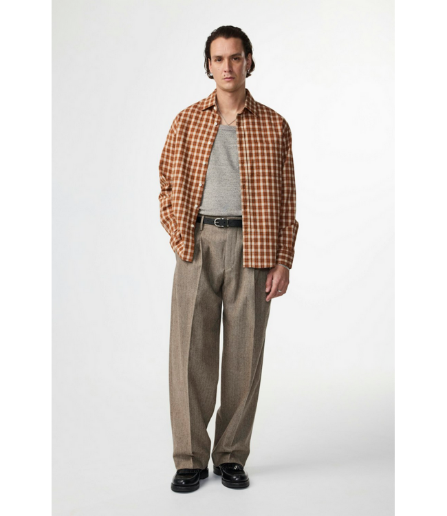 No Nationality NNO7 Deon Solid Flannel Shirt