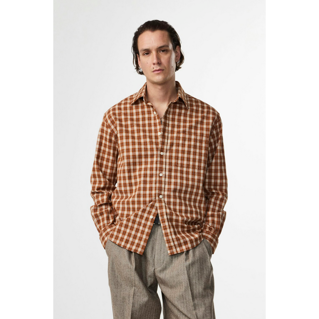 No Nationality NNO7 Deon Solid Flannel Shirt