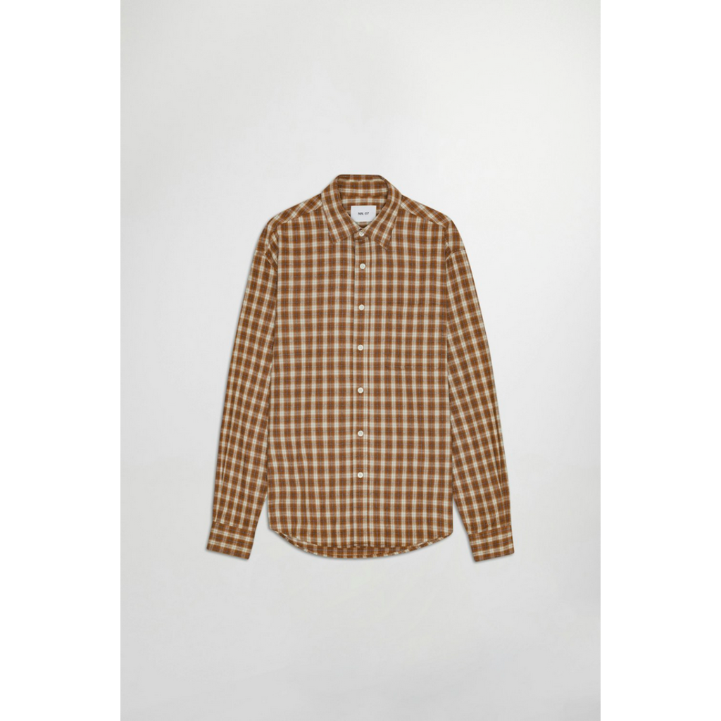 No Nationality NNO7 Deon Solid Flannel Shirt