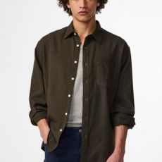 No Nationality NNO7 Deon Solid Flannel Shirt