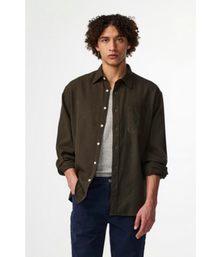 No Nationality NNO7 Deon Solid Flannel Shirt