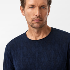 John Varvatos John Varvatos Brycen LS Broken Argyle Crew