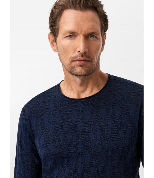 John Varvatos John Varvatos Brycen LS Broken Argyle Crew