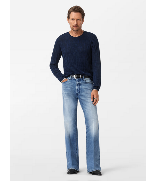 John Varvatos John Varvatos Brycen LS Broken Argyle Crew