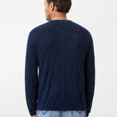 John Varvatos John Varvatos Brycen LS Broken Argyle Crew