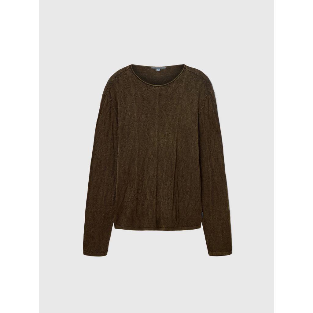 John Varvatos John Varvatos Brycen LS Broken Argyle Crew