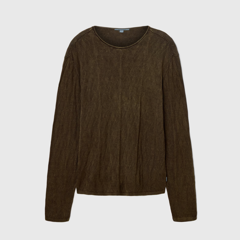 John Varvatos John Varvatos Brycen LS Broken Argyle Crew