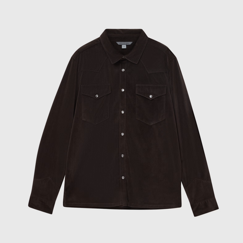 John Varvatos John Varvatos Andres LS Knit Snap Shirt