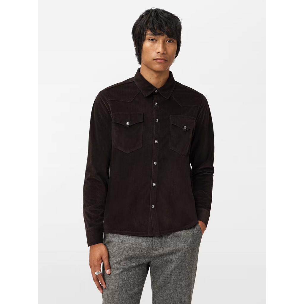 John Varvatos John Varvatos Andres LS Knit Snap Shirt