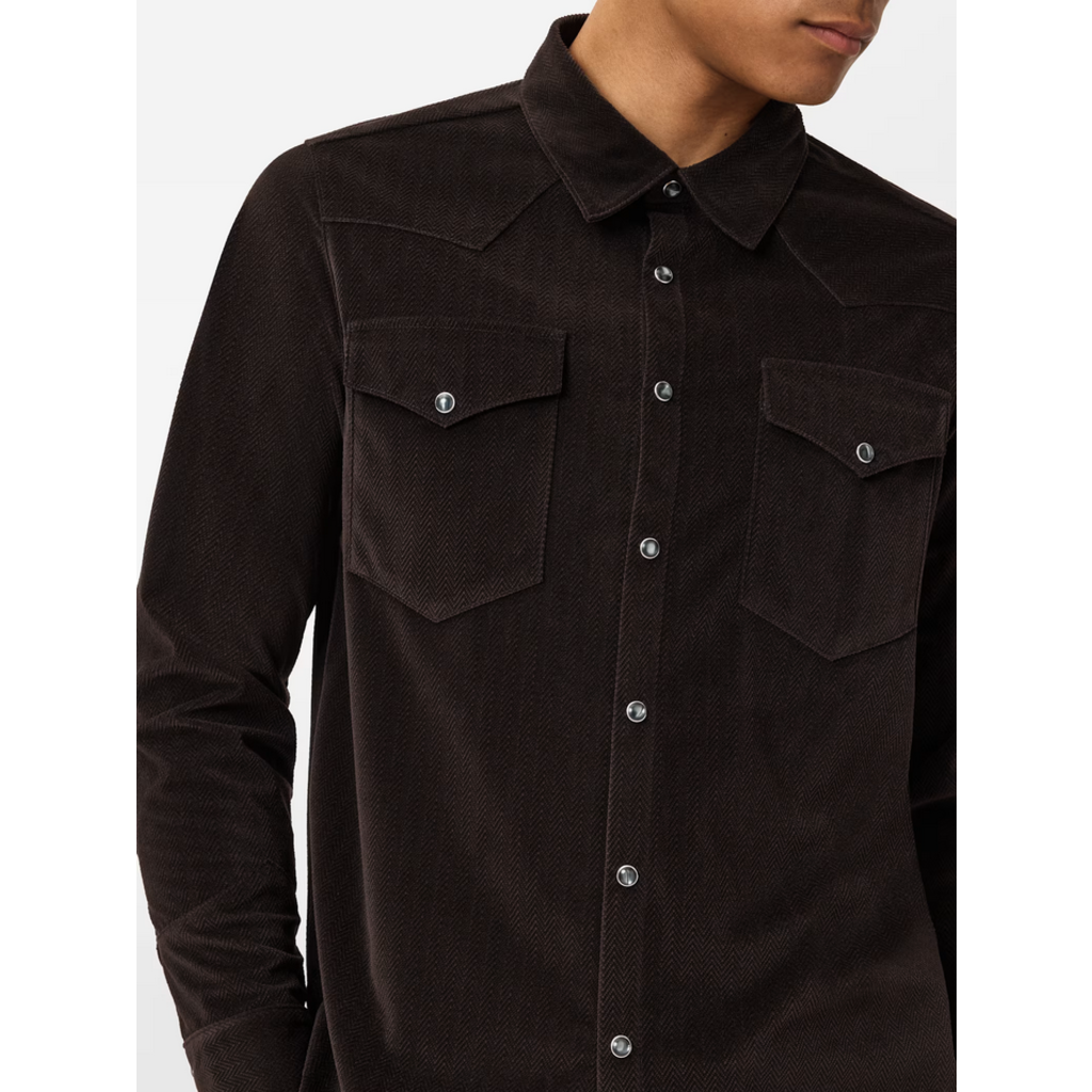 John Varvatos John Varvatos Andres LS Knit Snap Shirt