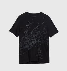 John Varvatos John Varvatos Embroider Map SS Tee