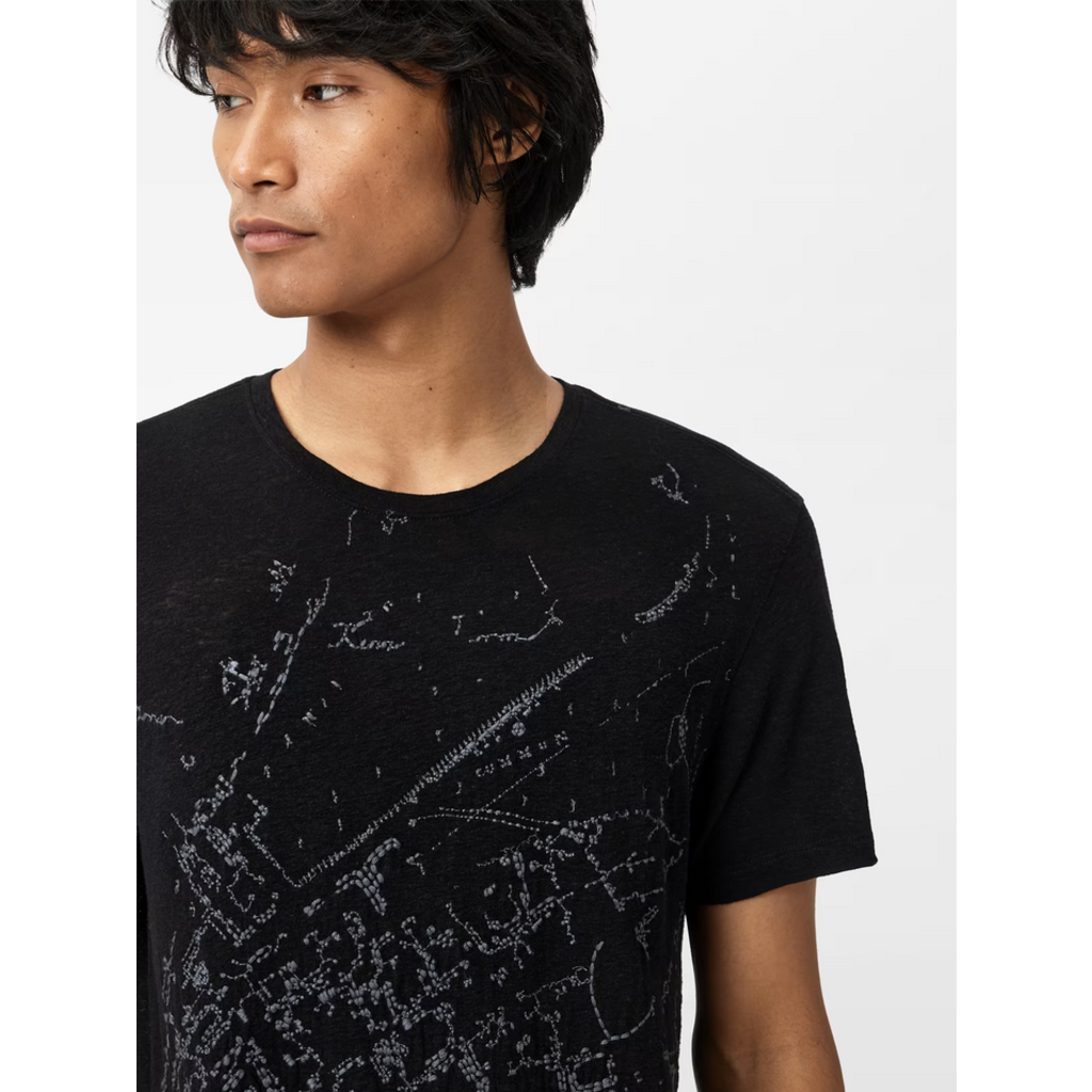John Varvatos John Varvatos Embroider Map SS Tee