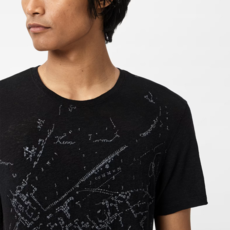 John Varvatos John Varvatos Embroider Map SS Tee