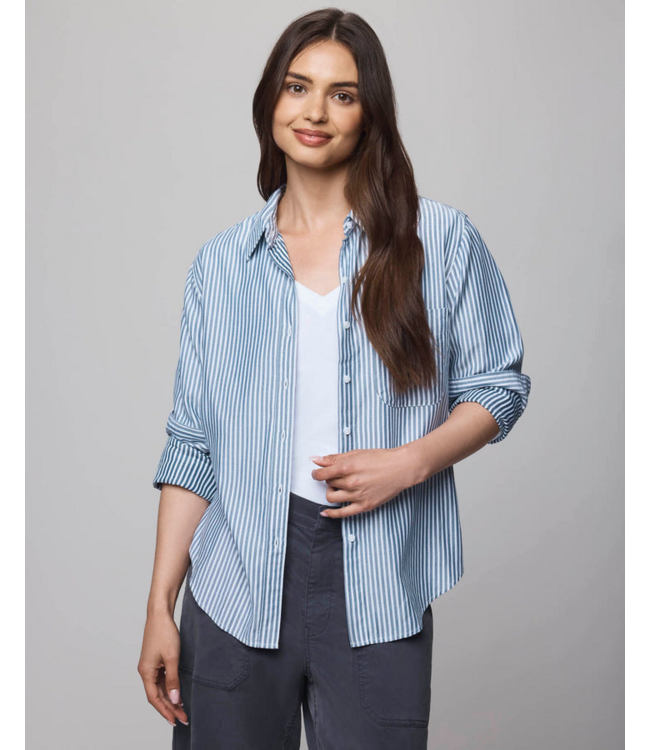 Ladies SPLENDID Splendid Kenna Stripe Button Down Shirt
