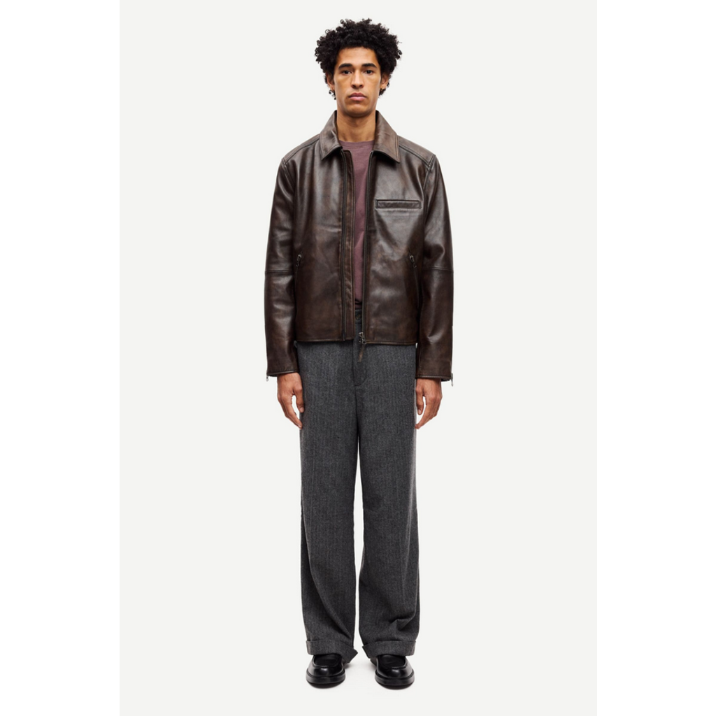 Samsoe Samsoe SAMSOE SAMSOE Cliff Leather Jacket