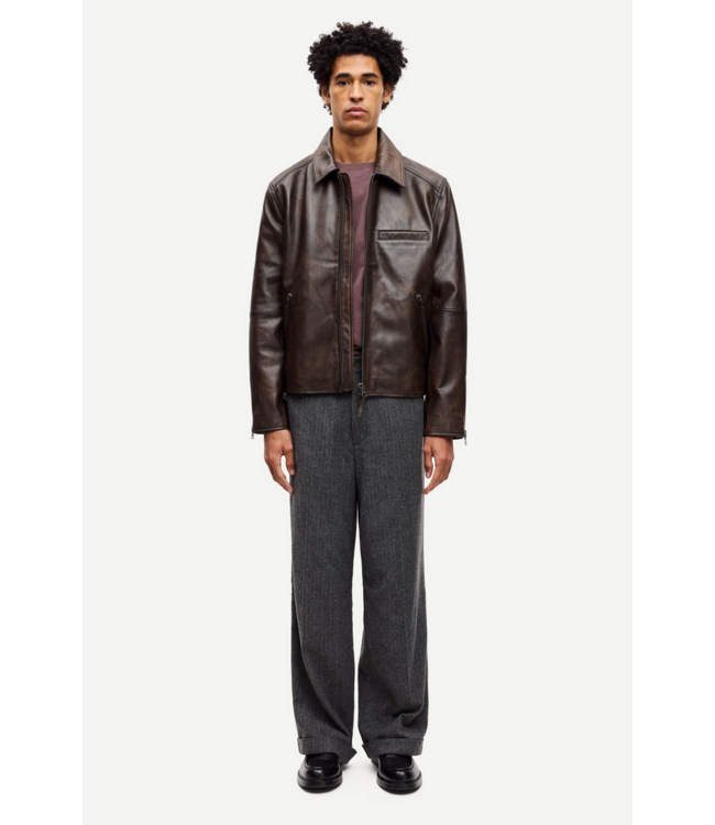Samsoe Samsoe SAMSOE SAMSOE Cliff Leather Jacket