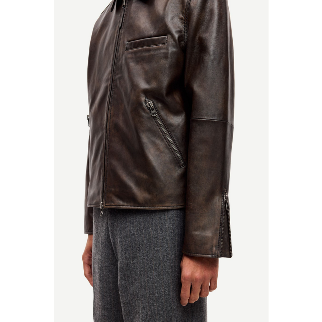 Samsoe Samsoe SAMSOE SAMSOE Cliff Leather Jacket