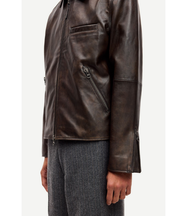 Samsoe Samsoe SAMSOE SAMSOE Cliff Leather Jacket
