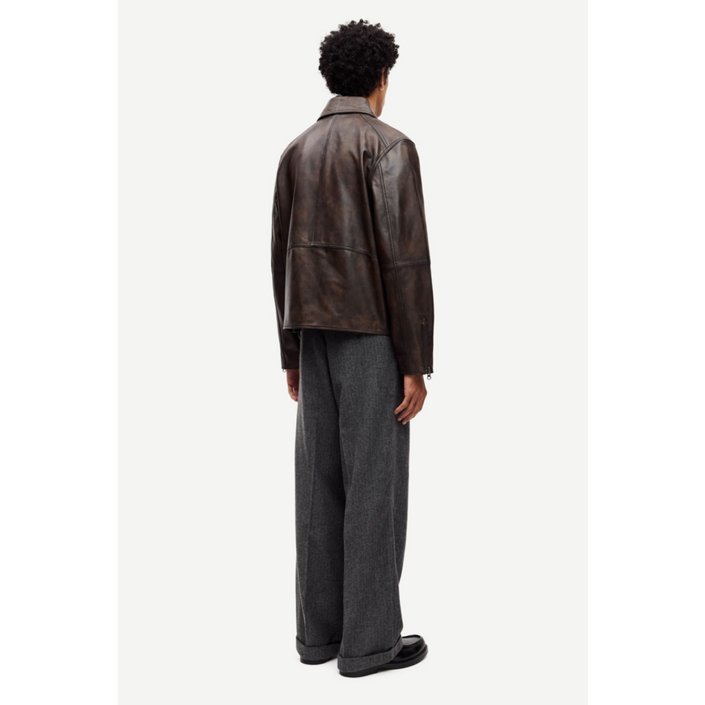 Samsoe Samsoe SAMSOE SAMSOE Cliff Leather Jacket