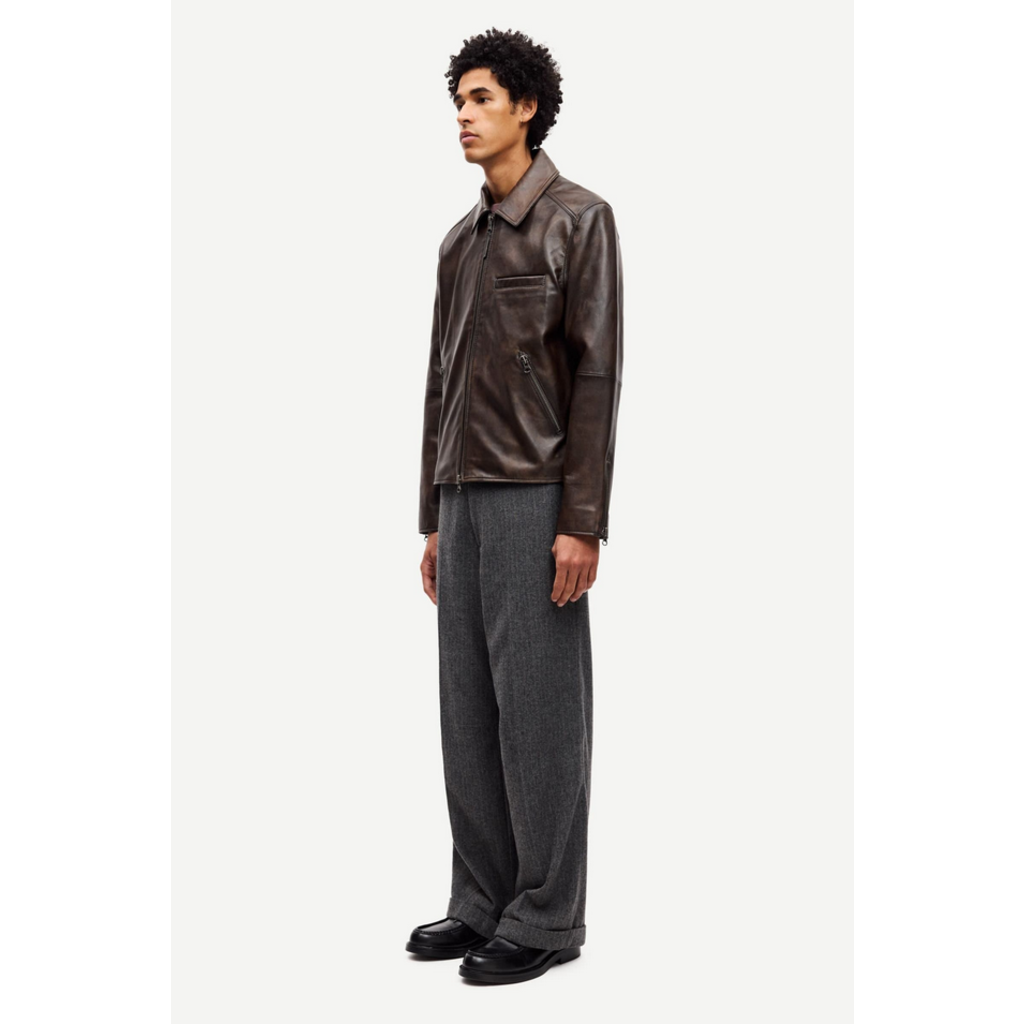 Samsoe Samsoe SAMSOE SAMSOE Cliff Leather Jacket