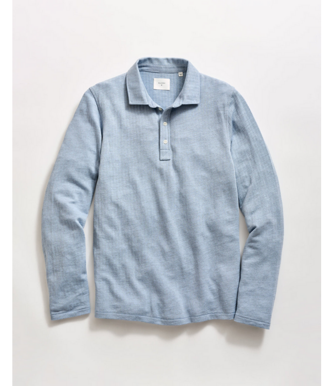 Billy Reid Billy Reid Herringbone LS Polo