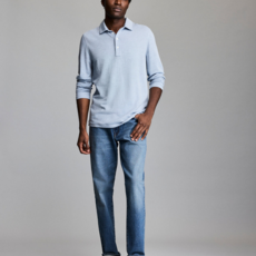 Billy Reid Billy Reid Herringbone LS Polo