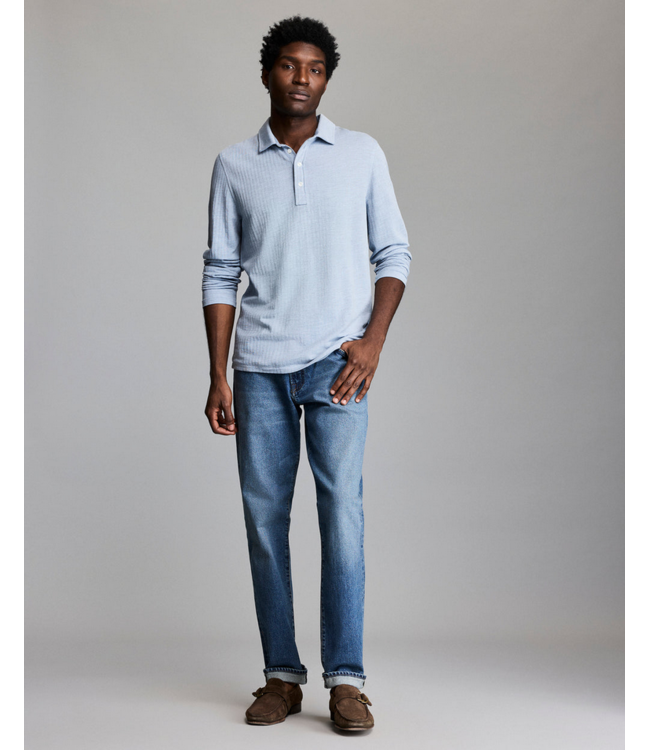 Billy Reid Billy Reid Herringbone LS Polo