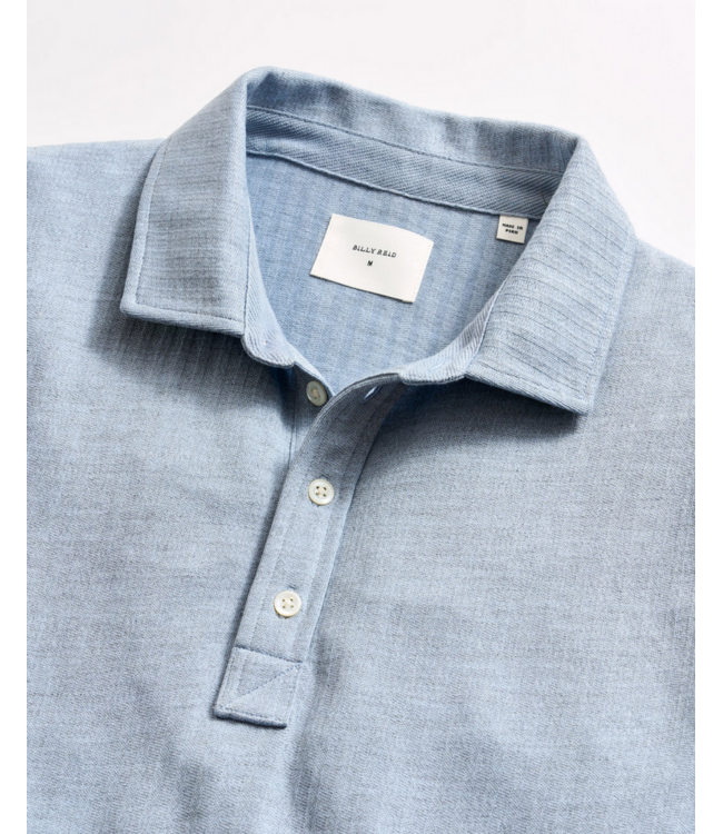 Billy Reid Billy Reid Herringbone LS Polo