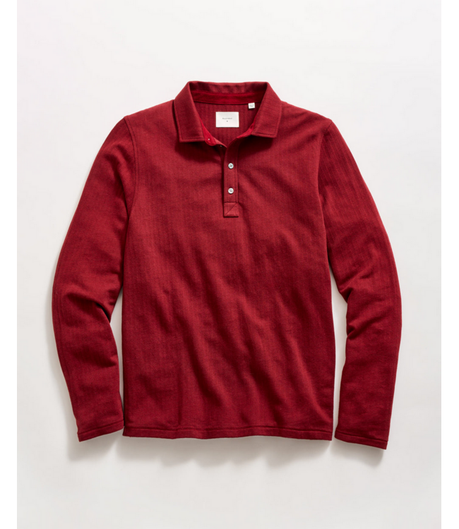 Billy Reid Billy Reid Herringbone LS Polo