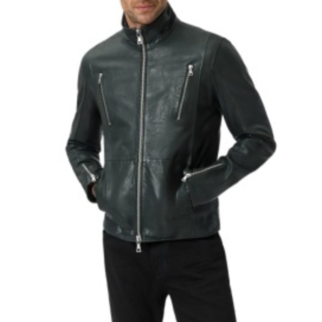 John Varvatos John Varvatos Jared Racer Leather Jacket