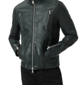 John Varvatos John Varvatos Jared Racer Leather Jacket