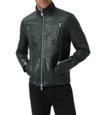 John Varvatos John Varvatos Jared Racer Leather Jacket