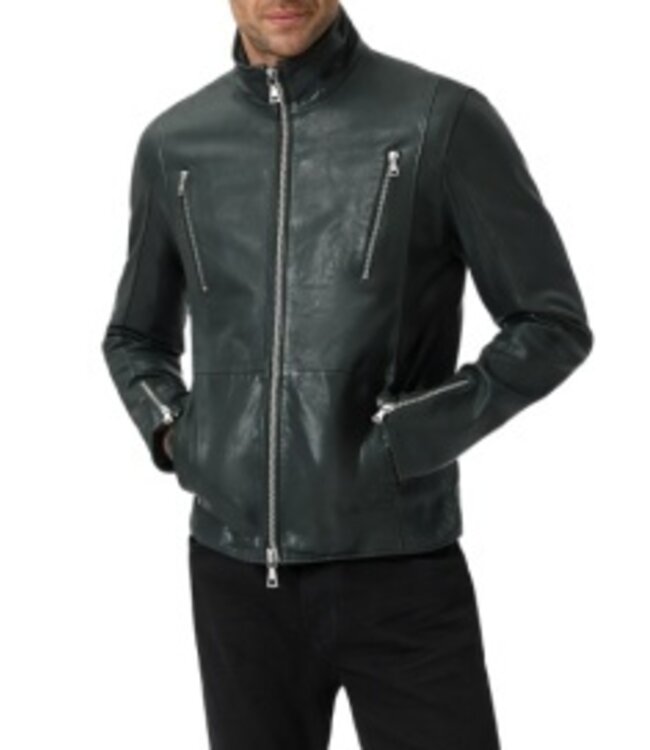 John Varvatos John Varvatos Jared Racer Leather Jacket