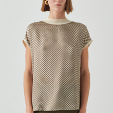 Ladies EXQUISE EXQUISE Penny Crew Cap Sleeve Top Ladies EXQUISE EXQUISE Penny Crew Cap Sleeve Top