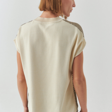 Ladies EXQUISE EXQUISE Penny Crew Cap Sleeve Top Ladies EXQUISE EXQUISE Penny Crew Cap Sleeve Top